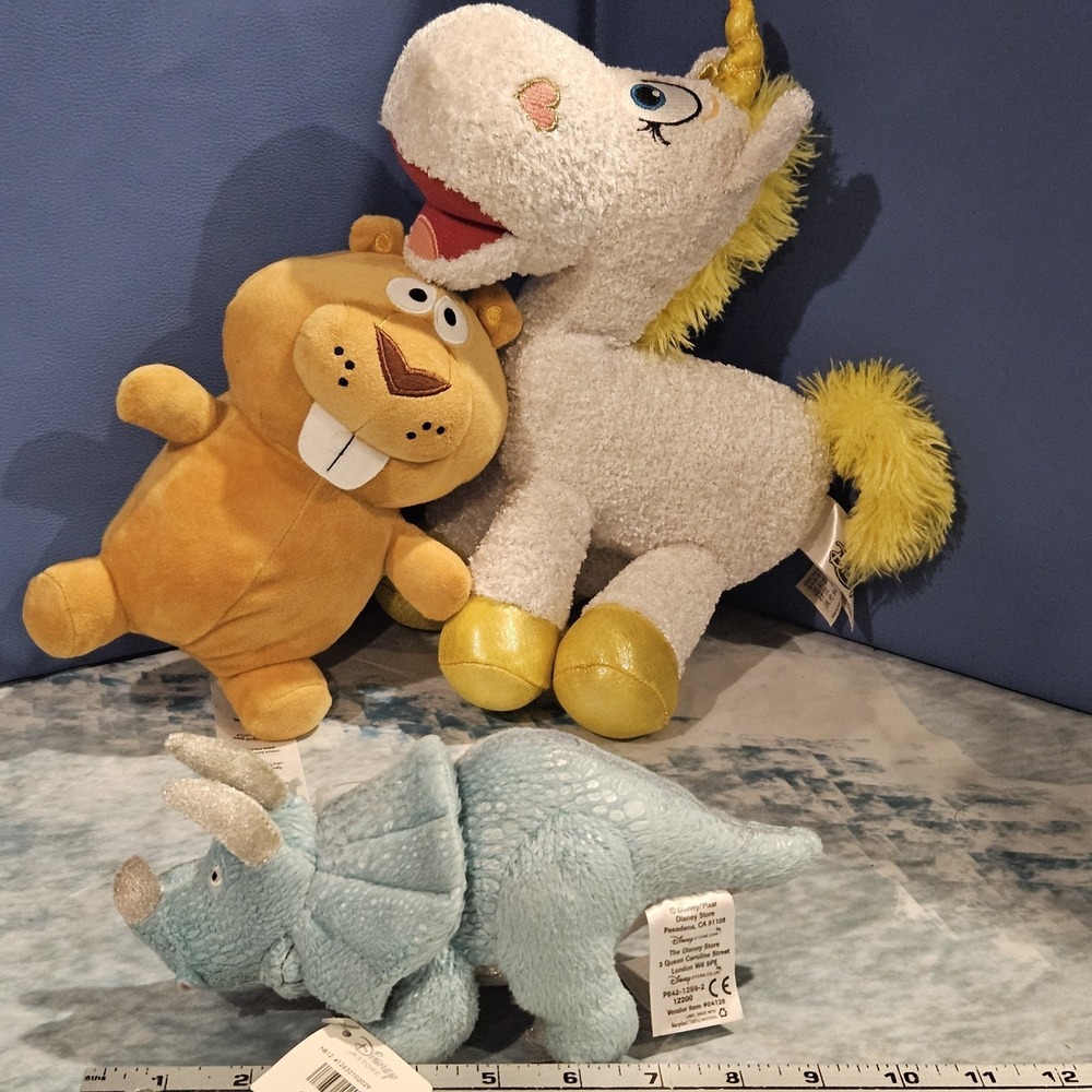 Toy Story Plush Lot Trixie ButtercupToy Story Mania Beaver Disney Pixar - Picture 6 of 12